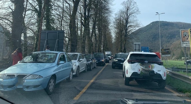 Incidente sulla Salaria alle porte di Rieti: traffico in tilt