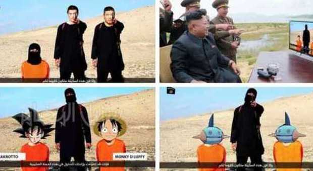Fotomontaggi da ridere, l'incredibile risposta dei giapponesi alle minacce dell'Isis