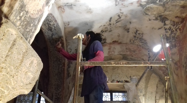 Il restauro degli affreschi
