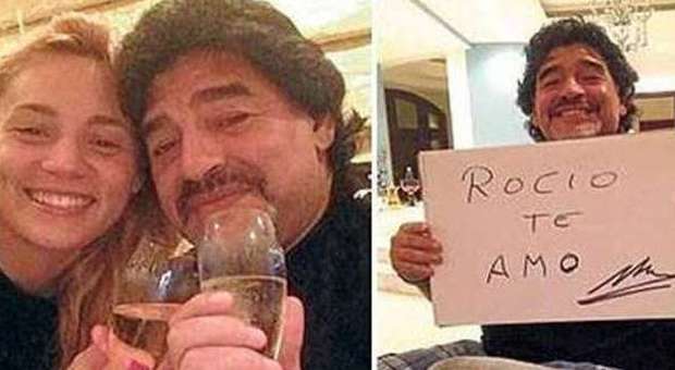 Maradona e la sua futura moglie Rocio Oliva (ilmessaggero.it)