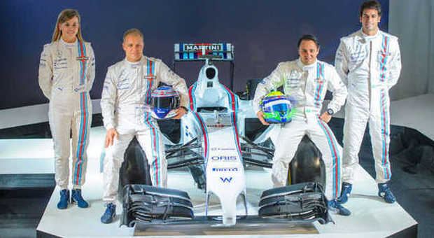 La nuova squadra Williams con i colori Martini