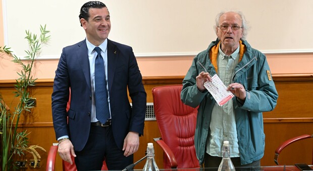Il sindaco di Avellino Festa ed il delegato del Coni Saviano
