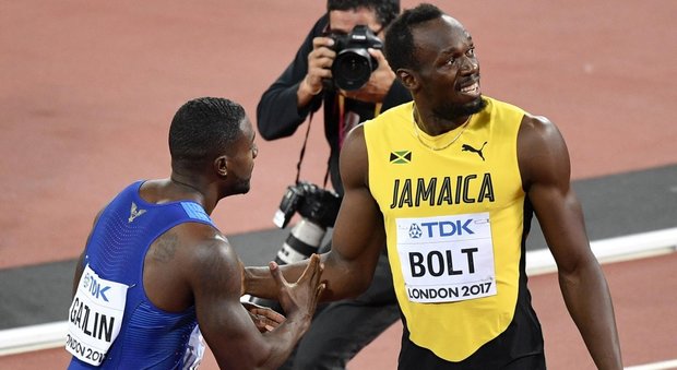 Bolt terzo nell'ultima gara della carriera. «Sono deluso ma smetto». Il re dei 100 è Gatlin