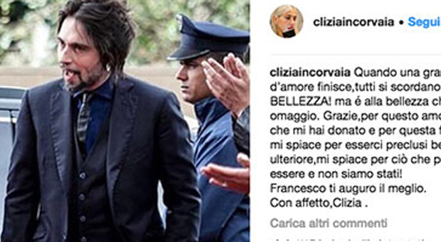 Il post di Clizia Incorvaia (Instagram)
