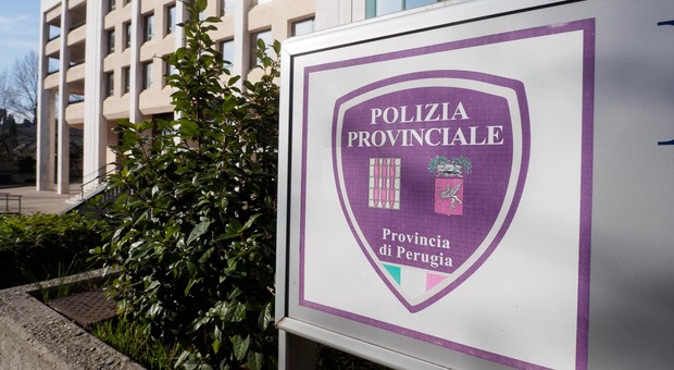 Il comando della polizia provinciale a Perugia