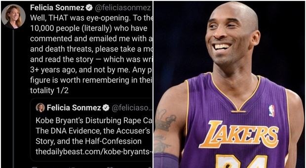Kobe Bryant, sospesa la giornalista che l'ha accusato di stupro su Twitter dopo l'incidente