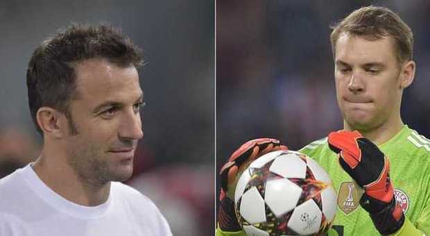 Del Piero incorona Neuer: "Fuoriclasse ​vero, per me vincerà il Pallone d'Oro"