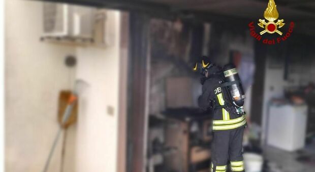 Incendio in un garage a Cadoneghe