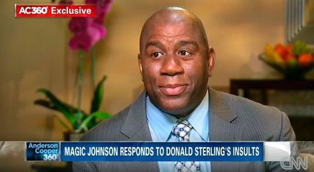 Nba, Magic Johnson replica a Sterling «Inquietante, lui vive nell'età della pietra»