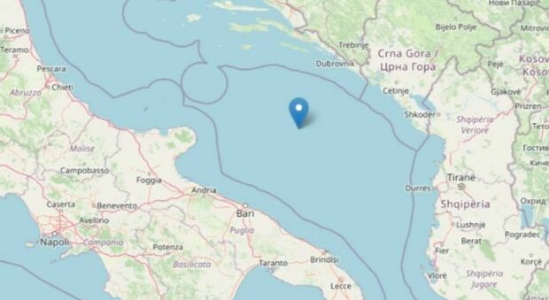 Terremoto a largo della costa pugliese in mattinata: magnitudo 4.7