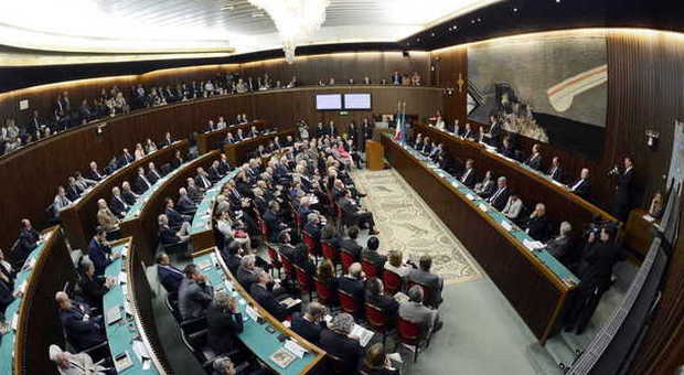 L'aula del Consiglio regionale in piazza Oberdan a Trieste