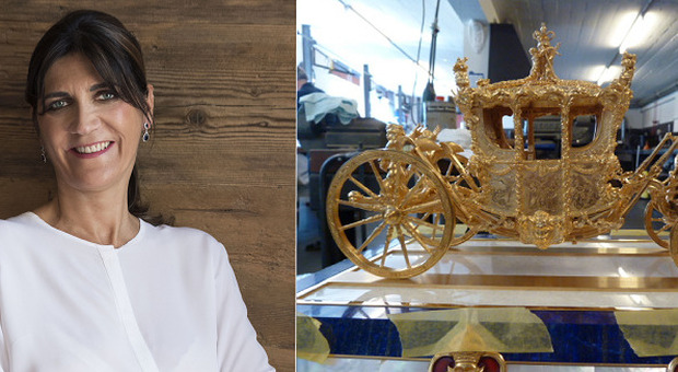 Incoronazione di Re Carlo, l'esperta di lusso Rachele Benvenuti di Treviso crea un modellino della carrozza reale