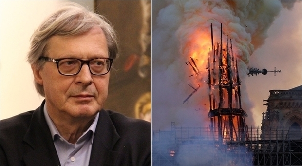 Vittorio Sgarbi ha commentato l'incendio della Cattedrale di Notre-Dame
