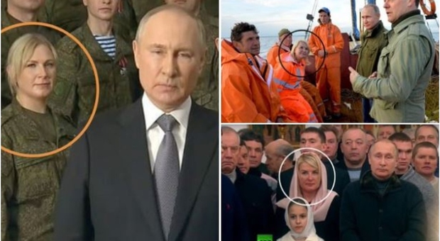 Putin e la donna bionda che appare sempre nelle foto ufficiali, chi è. I siti russi: «Non è la stessa persona»