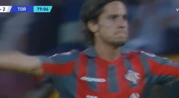 Leonardo Sernicola, primo gol in serie A