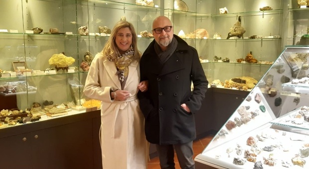 Cristina Amirante e Alberto Parigi al museo di storia naturale di Pordenone