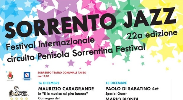 Sorrento jazz festival internazionale con Maurizio Casagrande, Mario Biondi e i Neri per caso