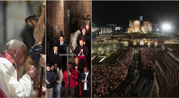 Via Crucis al Colosseo senza il Papa (e con le proteste ucraine). I medici bloccano Francesco: «Troppo freddo»