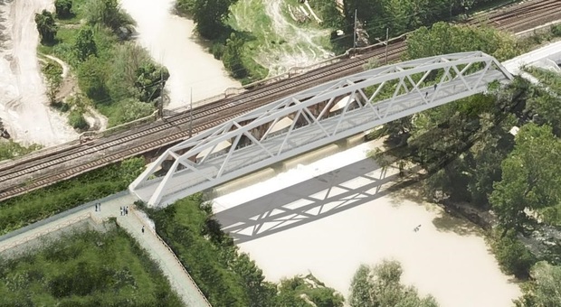 Ponte sul Foglia, primo step dei lavori. La posa sarà d estate, costo dell'opera: quasi 3 milioni