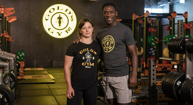 Clarence Seedorf e Giorgia Bordignon ospiti speciali alla Gold's Gym