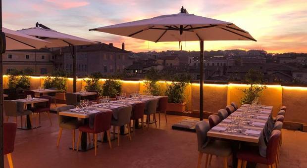 Ego bistrot, cena romantica in terrazza con vista su Roma