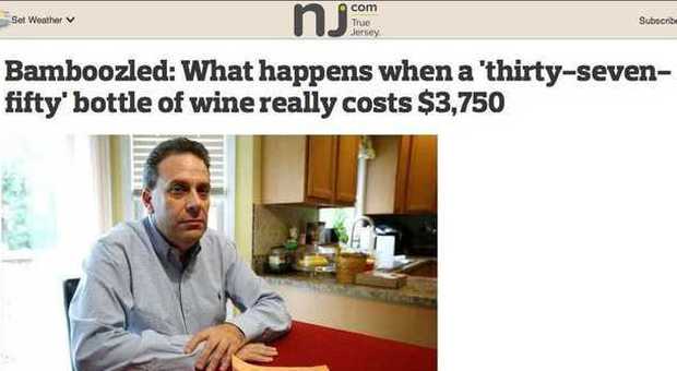Capisce male il prezzo della bottiglia di vino: il conto è salatissimo. Ecco quanto ha speso