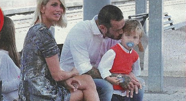 Ascanio Pacelli, Katia Pedrotti e i figli Matilde e Tancredi a Roma