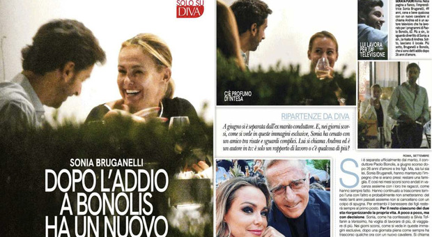 Sonia Bruganelli a cena con un uomo misterioso: chi è Andrea, autore dell'ex marito Paolo Bonolis. Amore in vista?