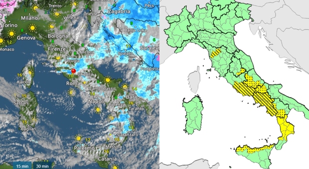 Meteo, torna il maltempo sull'Italia: allerta gialla in nove regioni per temporali e forte vento