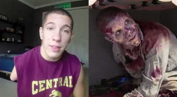 Senza gambe e braccia, 15enne viene assunto come zombie in The Walking Dead