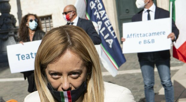 Giorgia Meloni: «No al lockdown. Si muore anche di povertà, l'Italia rischia di non sopravvivere»