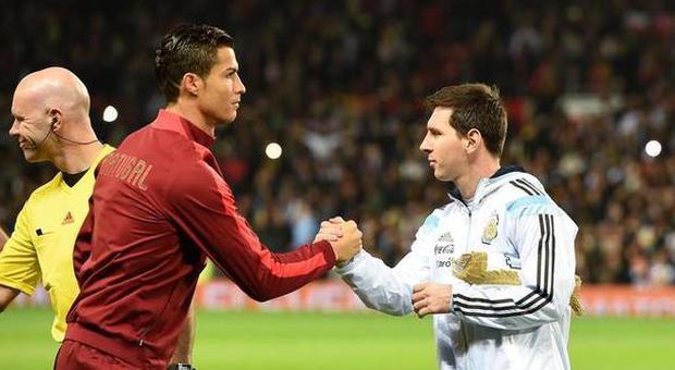 Cristiano Ronaldo e Messi (LaPresse)