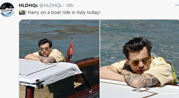 Harry Styles arrivato ieri a Venezia
