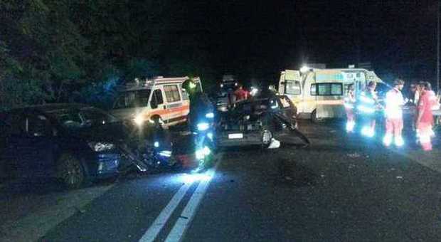 Frosinone, scontro sulla Superstrada a San Giorgio: 4 feriti
