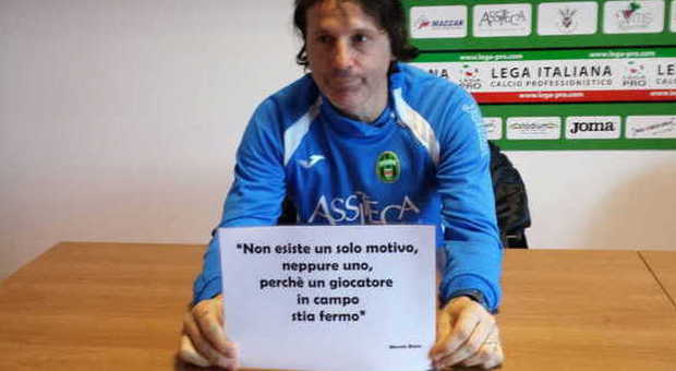 Fabio Rossitto, ex calciatore, ora allenatore del Pordenone calcio
