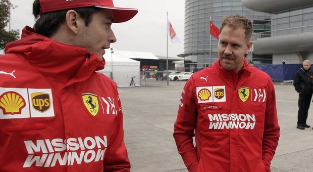 Charles Leclerc e Sebastian Vettel