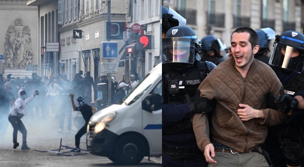 Violenze Francia, Macron annulla i grandi eventi e lancia un appello ai genitori: «Tenete i vostri figli a a casa». Blindati in strada a Parigi
