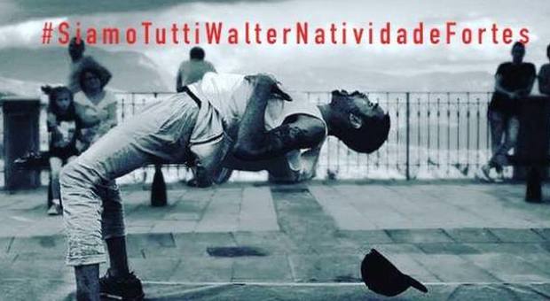 Walter Natividade Fortes durante una performance di breakdance
