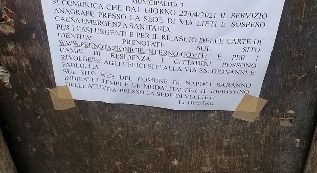 Covid a Napoli, allarme III Municipalità: «Personale in malattia, servizi a rischio»