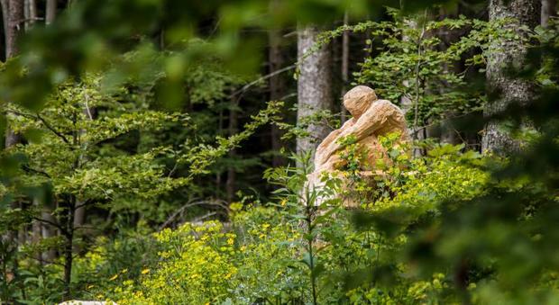 Nasce il parco Selvart, l'arte entra nel bosco: sei scultori all'opera