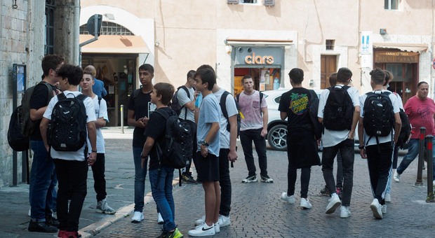Studenti in centro a Perugia