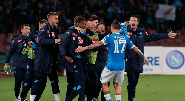 Il Napoli torna in Champions, giro d'onore al San Paolo per gli azzurri