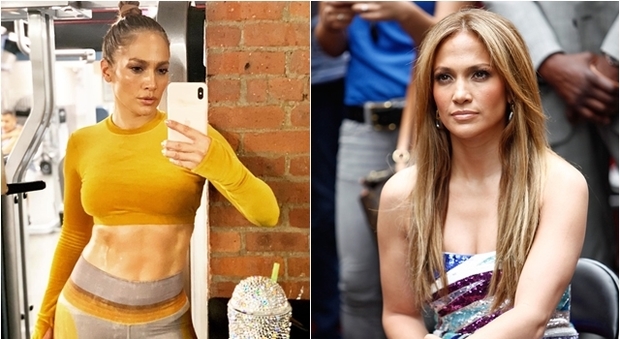Jennifer Lopez, un selfie "sudato" per gli amanti del fitness