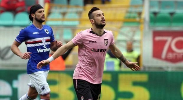 Al 90°sfuma la vittoria del Palermo: con la Sampdoria è 1-1