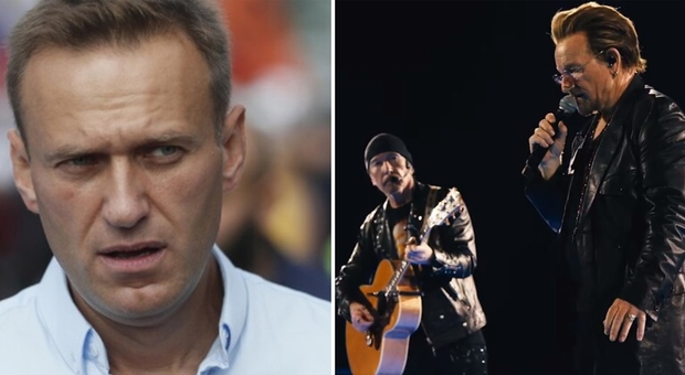 Navalny, gli U2 invitano il pubblico a urlare il suo nome durante il concerto: «Alexei è morto per la libertà»