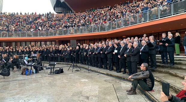 Omaggio a Morricone, standing ovation per il Coro Muzio Clementi di Civita C. al Parco della musica