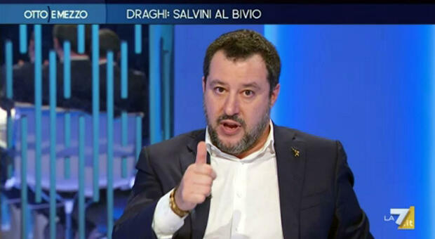 Matteo Salvini a Otto e mezzo: «Fare il vaccino anti Covid? Quando toccherà a me chiederò al mio medico...»