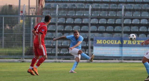Tiziano Tiraferri durante il match d'andata