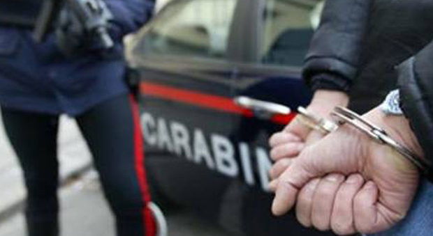 Un arresto operato dai carabinieri