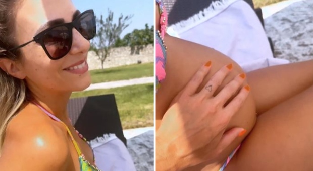 Ilary Blasi, pancione in bikini e il dolce gesto alla sorella conquista i fan
